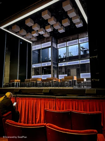 Peacock Theatre Stalls D4 view from seat photo