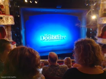 Shaftesbury Theatre Royal Circle D26 view from seat photo