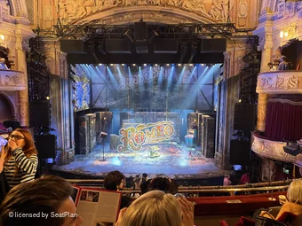 Shaftesbury Theatre Royal Circle D17 view from seat photo