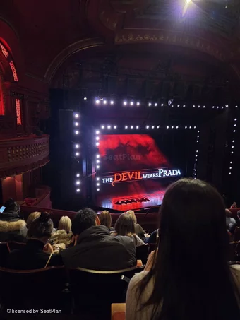Dominion Theatre Circle G44 view from seat photo
