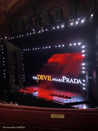 Dominion Theatre Circle B9 view from seat photo