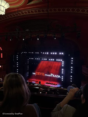 Dominion Theatre Circle K8 view from seat photo