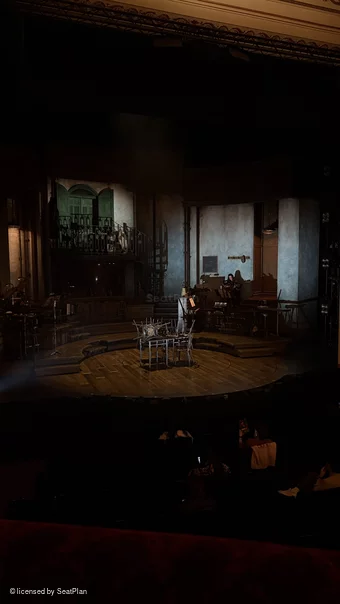 Lyric Theatre Dress Circle A21 view from seat photo
