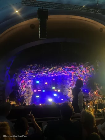 Cambridge Theatre Upper Circle J32 view from seat photo
