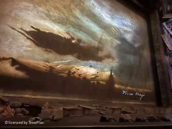 Sondheim Theatre Stalls B23 view from seat photo