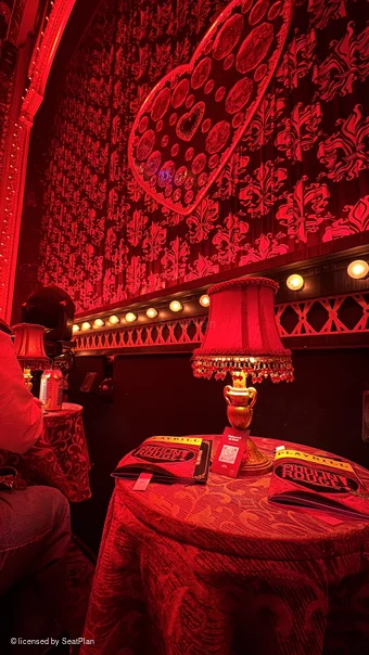 Al Hirschfeld Theatre Can Can! Table Seating Right E1 view from seat photo