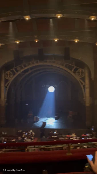 Lyric Theatre Dress Circle C118 view from seat photo