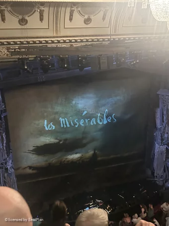 Sondheim Theatre Grand Circle D24 view from seat photo