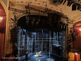 Bernard B. Jacobs Theatre Mezzanine D13 view from seat photo