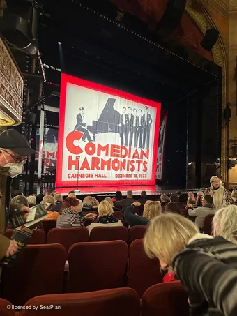 Barrymore Theatre Orchestra J13 view from seat photo