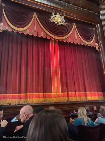 St Martin's Theatre Stalls F6 view from seat photo
