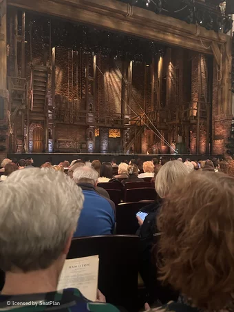 Victoria Palace Theatre Stalls L33 view from seat photo