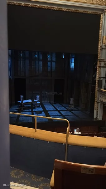 Harold Pinter Theatre Dress Circle C15 view from seat photo
