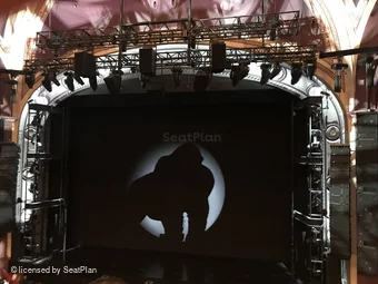 Broadway Theatre Front Mezzanine B113 view from seat photo