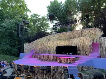Regent's Park Open Air Theatre Lower Left H8 view from seat photo