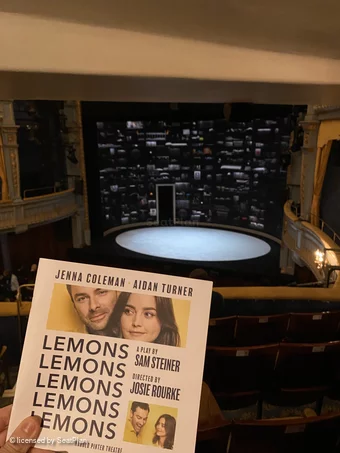 Harold Pinter Theatre Dress Circle F5 view from seat photo