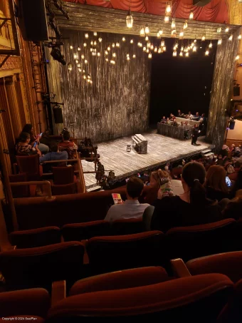 Barrymore Theatre Front Mezzanine D25 view from seat photo