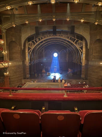 Lyric Theatre Dress Circle C113 view from seat photo