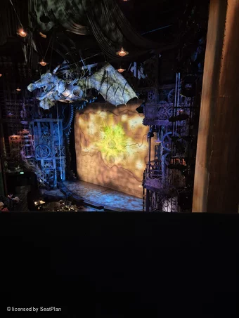 Apollo Victoria Theatre Dress Circle A2 view from seat photo