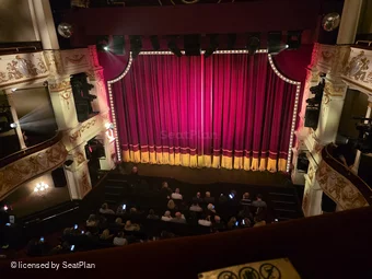 Garrick Theatre Grand Circle A8 view from seat photo