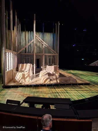 National Theatre - Olivier Stalls F55 view from seat photo