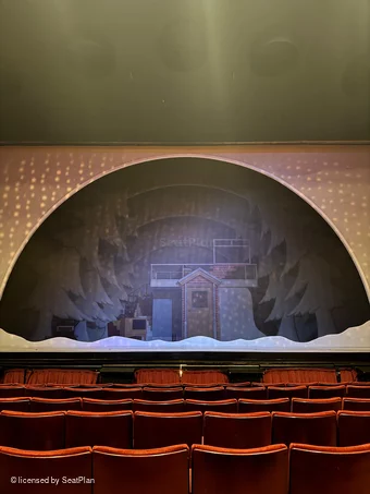 Peacock Theatre Stalls H16 view from seat photo