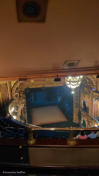 Theatre Royal Haymarket Gallery B15 view from seat photo