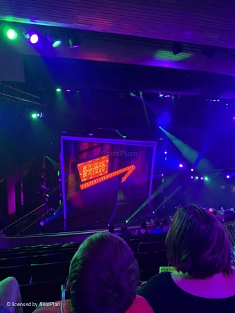 Marquis Theatre Mezzanine J31 view from seat photo