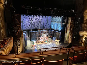 Stephen Sondheim Theatre Mezzanine DD5 view from seat photo