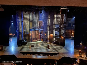 Barbican Theatre Circle B27 view from seat photo