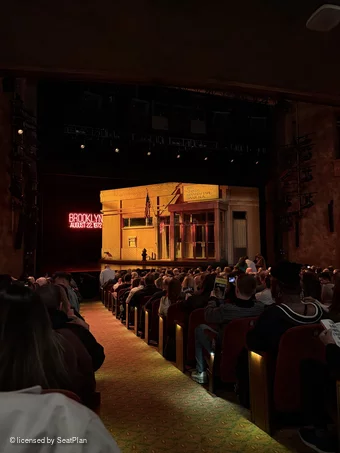 August Wilson Theatre Orchestra Q1 view from seat photo