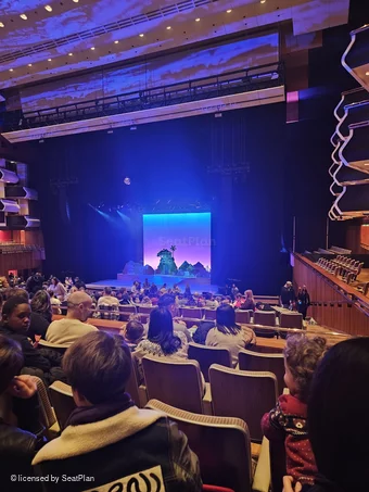 Royal Festival Hall Rear Stalls FF1 view from seat photo
