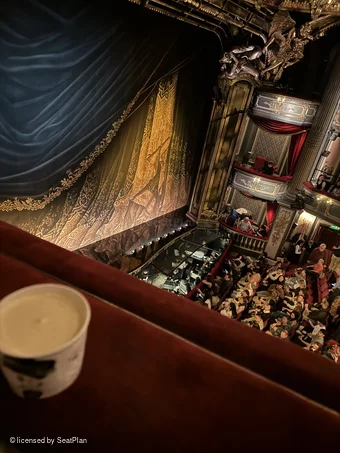 His Majesty's Theatre Grand Circle A38 view from seat photo