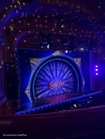 Dominion Theatre Circle B41 view from seat photo