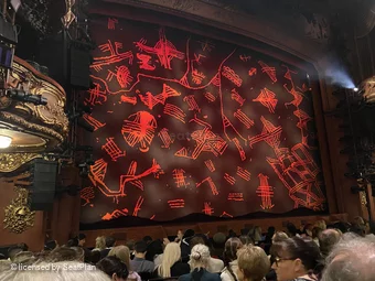 Lyceum Theatre Stalls K37 view from seat photo