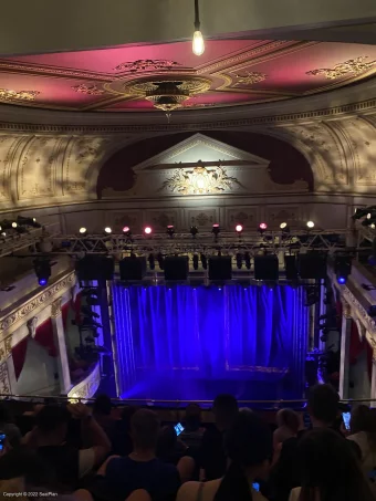 Vaudeville Theatre Upper Circle F12 view from seat photo