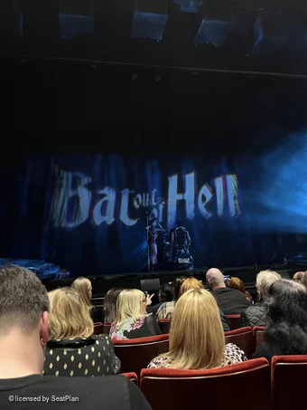 Peacock Theatre Stalls F21 view from seat photo