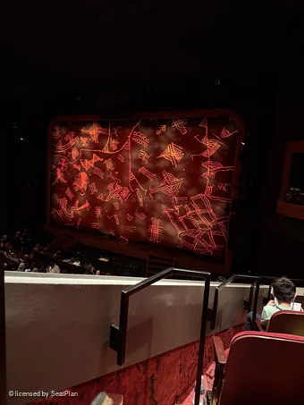 Minskoff Theatre Mezzanine EE4 view from seat photo