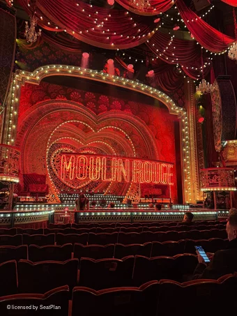 Piccadilly Theatre Stalls J23 view from seat photo