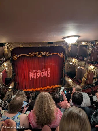 Apollo Theatre Grand Circle F15 view from seat photo