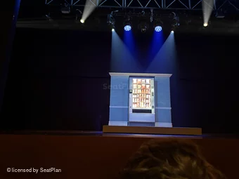 Nederlander Theatre Orchestra B111 view from seat photo