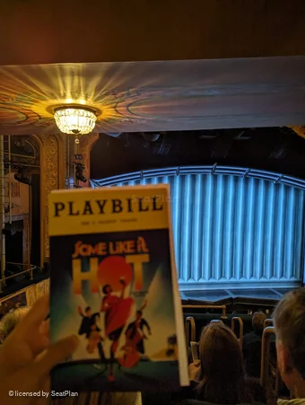 Shubert Theatre Mezzanine F3 view from seat photo