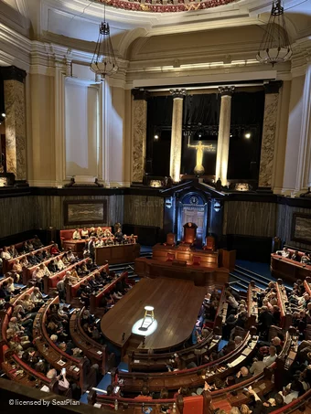 London County Hall Central Gallery A25 view from seat photo