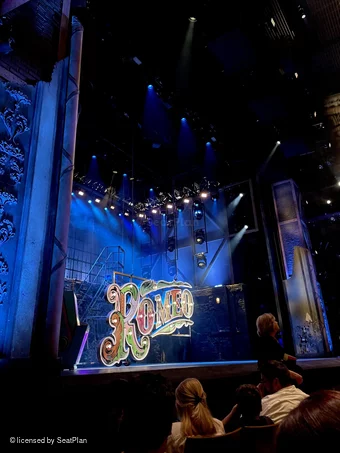 Stephen Sondheim Theatre Orchestra D13 view from seat photo