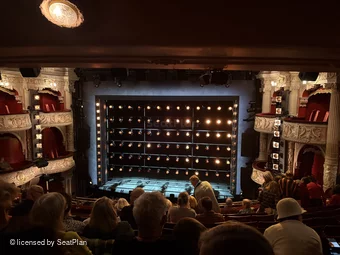 Shaftesbury Theatre Royal Circle J14 view from seat photo