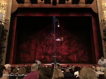 Longacre Theatre Orchestra L112 view from seat photo