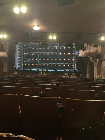 Shaftesbury Theatre Stalls W7 view from seat photo
