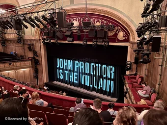 Booth Theatre Mezzanine F18 view from seat photo