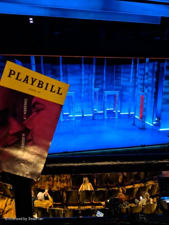 Studio 54 Theatre Front Mezzanine AA117 view from seat photo