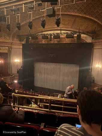 St James Theatre Mezzanine M10 view from seat photo
